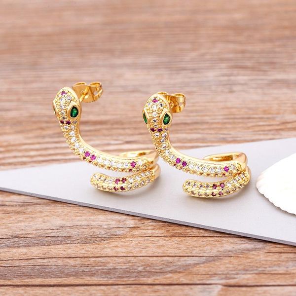 dangle & chandelier design personality copper zircon snake earrings for women girl fashion trendy hip hop statement party jewelry gift, Silver
dangle & chandelier design personality copper zircon snake earrings for women girl fashion trendy hip hop statement party jewelry gift, Silver