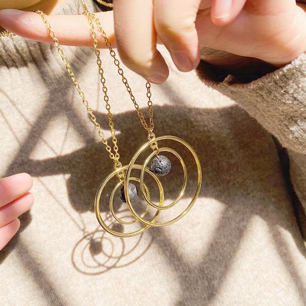 pendant necklaces planet orbit lava stone essential oil diffuser necklace 10mm aroma sweater chain, Silver
pendant necklaces planet orbit lava stone essential oil diffuser necklace 10mm aroma sweater chain, Silver