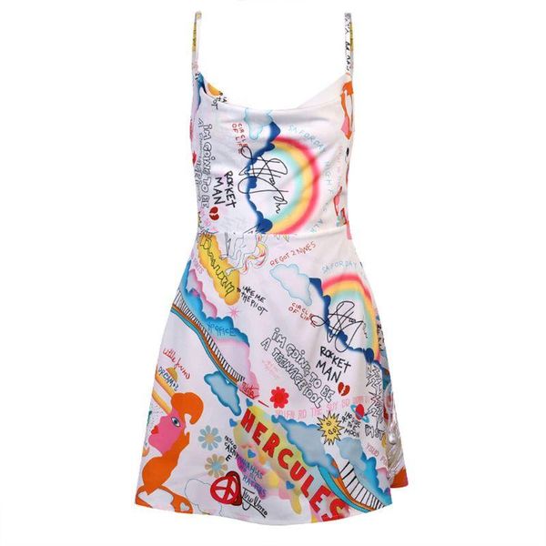 women sleeveless high waist backless midi flared dress rainbow letters abstract graffiti digital print clubwear casual dresses, Black;gray
women sleeveless high waist backless midi flared dress rainbow letters abstract graffiti digital print clubwear casual dresses, Black;gray