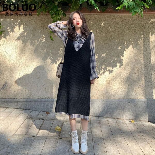 casual dresses big autumn and winter ocean style suit fat mm obscure slim french retro dress net red two-piece set slight age reduction, Black;gray
casual dresses big autumn and winter ocean style suit fat mm obscure slim french retro dress net red two-piece set slight age reduction, Black;gray