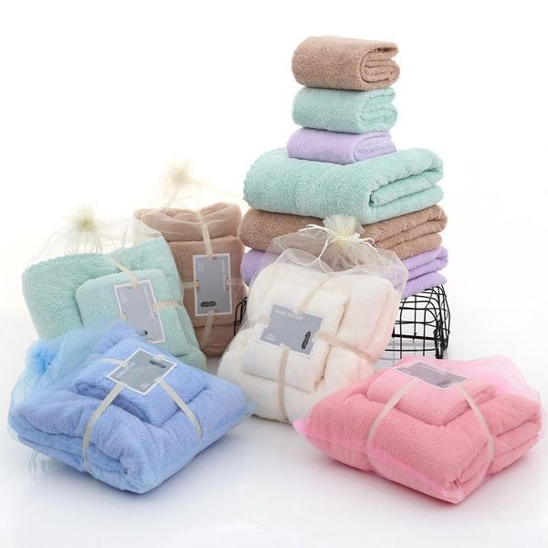 fashion towel bath coral fleece small and large covers soft absorbent thick beach set household accessories 
fashion towel bath coral fleece small and large covers soft absorbent thick beach set household accessories