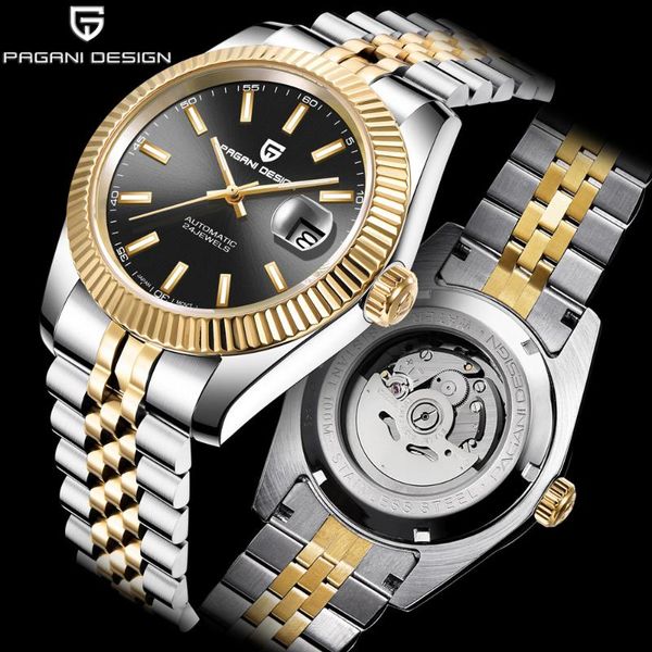 wristwatches pagani design nh35a 100m waterproof luxury watches brand mechanical mens stainless steel luminous watch reloj hombre, Slivery;brown
wristwatches pagani design nh35a 100m waterproof luxury watches brand mechanical mens stainless steel luminous watch reloj hombre, Slivery;brown