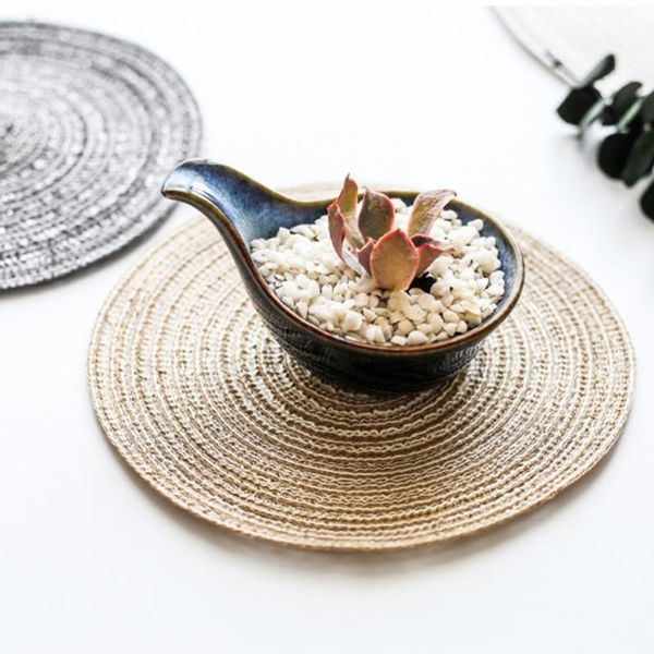 mats & pads round placemats kitchen accessories 18cm linen non slip table mat tableware ramie insulation pad home decoration
mats & pads round placemats kitchen accessories 18cm linen non slip table mat tableware ramie insulation pad home decoration