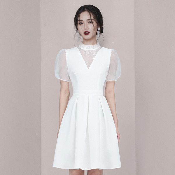 casual dresses solid color half a turtleneck patchwork mesh puff sleeve package hip woman elegant office lady bodycon dress eb6x, Black;gray
casual dresses solid color half a turtleneck patchwork mesh puff sleeve package hip woman elegant office lady bodycon dress eb6x, Black;gray