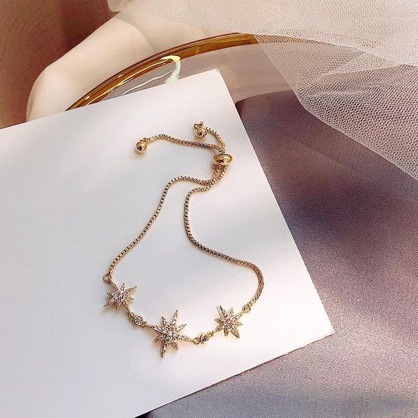 charm bracelets simple star bracelet girl lucky korean fashion women business jewelry valentine's day gift, Golden;silver
charm bracelets simple star bracelet girl lucky korean fashion women business jewelry valentine's day gift, Golden;silver