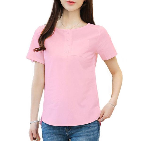 womens 2021 solid blouse women summer women's shirt o-neck blouses plus size 3 color feamle blusas & shirts, White
womens 2021 solid blouse women summer women's shirt o-neck blouses plus size 3 color feamle blusas & shirts, White
