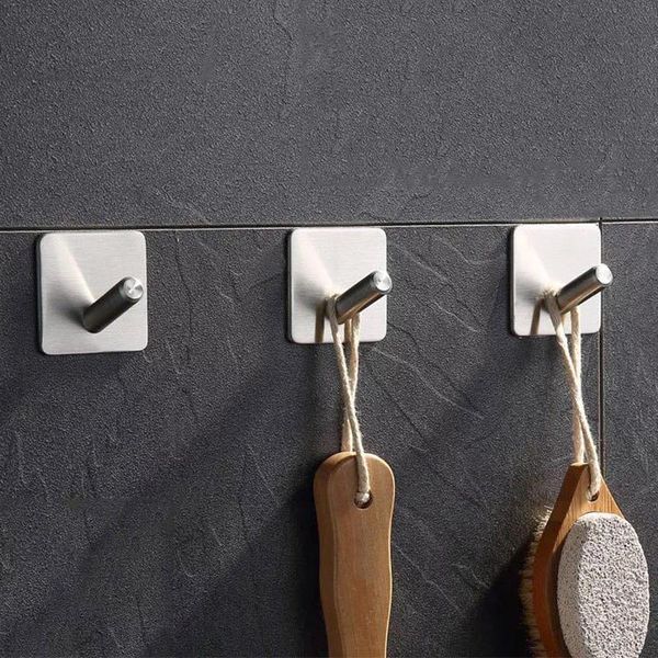 hangers & racks 1pcs bathroom self adhesive stainless steel hooks for hanging wall hanger key bag clothes coat holder kitchen towel hook
hangers & racks 1pcs bathroom self adhesive stainless steel hooks for hanging wall hanger key bag clothes coat holder kitchen towel hook
