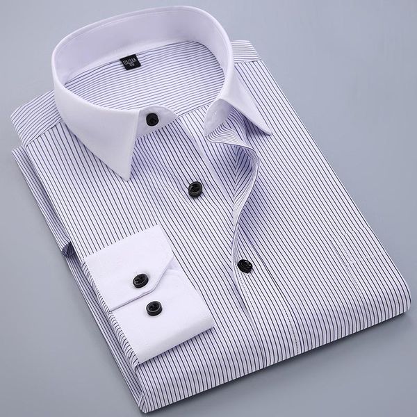 men's dress shirts arrival striped non-iron long sleeve shirt men business anti-wrinkle male professional clothing, White;black
men's dress shirts arrival striped non-iron long sleeve shirt men business anti-wrinkle male professional clothing, White;black