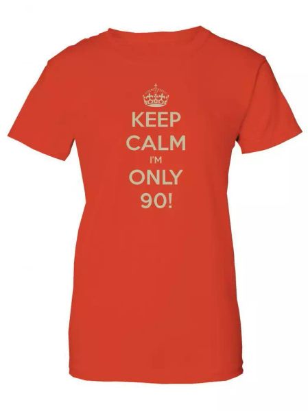 KEEP CALM I'M ONLY 90!- 90th birthday carry on parody Women's T-Shirt, White;black
KEEP CALM I'M ONLY 90!- 90th birthday carry on parody Women's T-Shirt, White;black