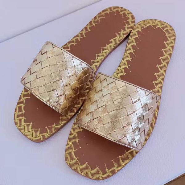 slippers summer slides women braid leather flat open toe flip flops golden silver simple one strap comfort beach shoes size35-42, Black
slippers summer slides women braid leather flat open toe flip flops golden silver simple one strap comfort beach shoes size35-42, Black