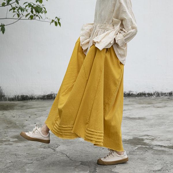 skirts nini wonderland 2021 summer yellow cotton linen maxi long skirt women spring elastic waist vintage mori girl loose, Black
skirts nini wonderland 2021 summer yellow cotton linen maxi long skirt women spring elastic waist vintage mori girl loose, Black