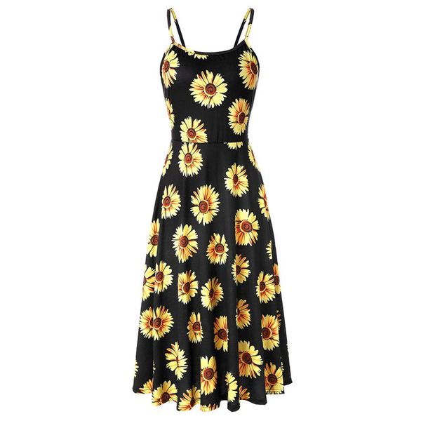 dress 2021 women floral print backless sling sleeveless casual robe longue femme robes dresses, Black;gray
dress 2021 women floral print backless sling sleeveless casual robe longue femme robes dresses, Black;gray