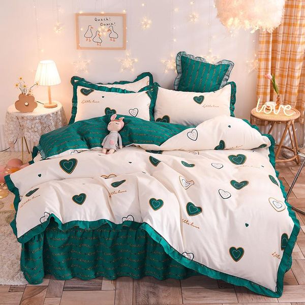 bedding sets brand cotton three piece set of four bed skirt quilt cover pillow student dormitory
bedding sets brand cotton three piece set of four bed skirt quilt cover pillow student dormitory