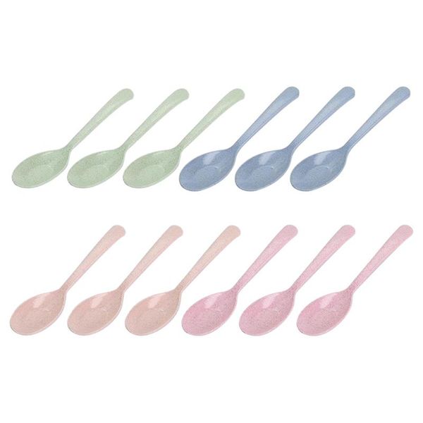 spoons 12pcs eco-friendly wheat straw colourful soup spoon for toddler kids self feeding (assorted color)
spoons 12pcs eco-friendly wheat straw colourful soup spoon for toddler kids self feeding (assorted color)