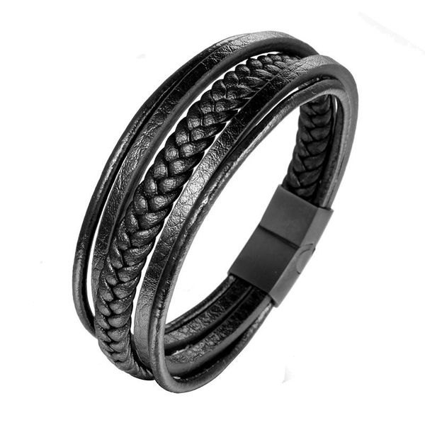 tennis fashion black magnetic leather bracelet for men genuine braided punk rock bangles jewelry accessories friendship gift 2021, Golden;silver
tennis fashion black magnetic leather bracelet for men genuine braided punk rock bangles jewelry accessories friendship gift 2021, Golden;silver
