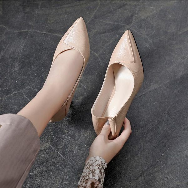 dress shoes pumps women solid color high heels shallow mouth pointed toe thin fashion female office lady, Black
dress shoes pumps women solid color high heels shallow mouth pointed toe thin fashion female office lady, Black