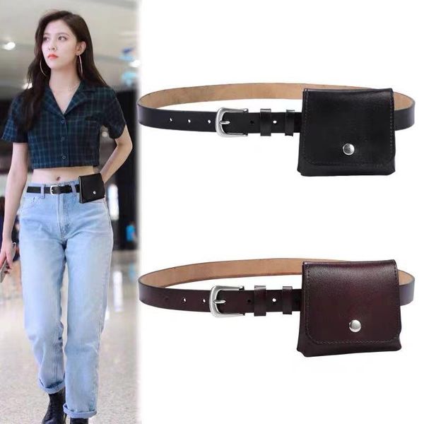 belts ladies belt detachable waist bag leather casual all-match fashion pin buckle decoration women, Black;brown
belts ladies belt detachable waist bag leather casual all-match fashion pin buckle decoration women, Black;brown