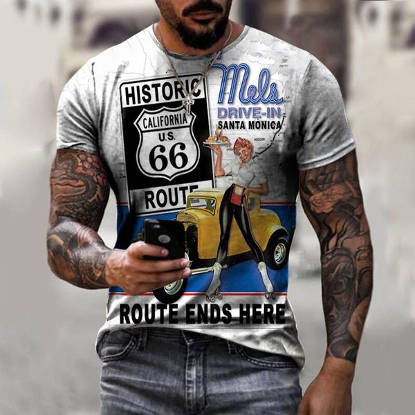 men's t-shirts 66 american road style t-shirt 3d printing men's and women's sportswear harajuku fashion oversized casual, White;black
men's t-shirts 66 american road style t-shirt 3d printing men's and women's sportswear harajuku fashion oversized casual, White;black