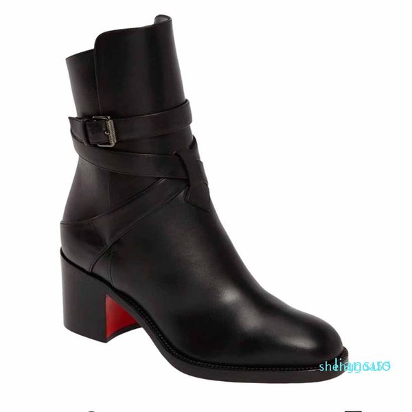 slim ladys boots black calfskin genuine leather boots for women karistrap style high block heel ankle boots with straps winter
slim ladys boots black calfskin genuine leather boots for women karistrap style high block heel ankle boots with straps winter