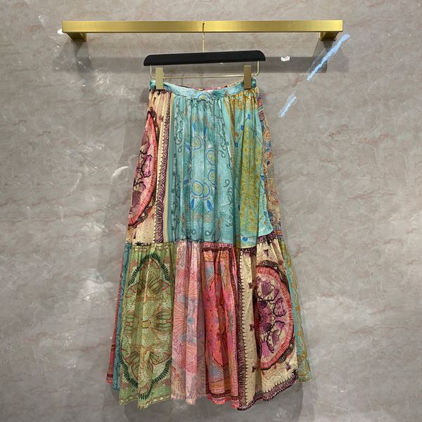 skirts 2021 spring designer women's vintage 100% cotton printing skirt a666, Black
skirts 2021 spring designer women's vintage 100% cotton printing skirt a666, Black