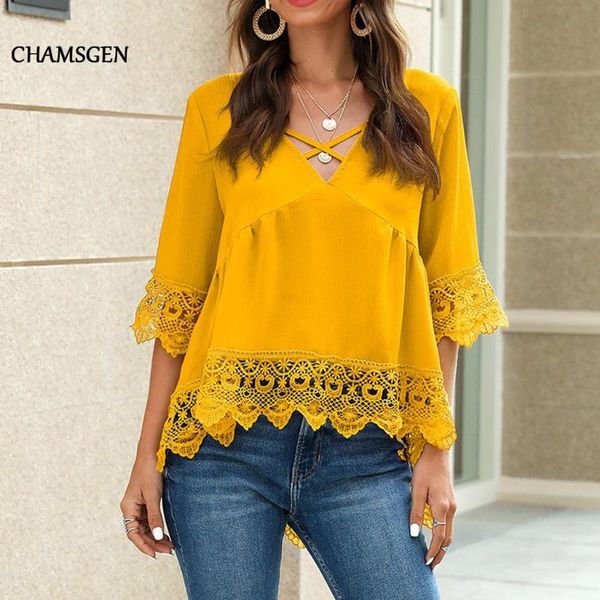 chiffon blouse women hollow out v-neck solid half sleeve loose shirts blusas mujer de moda 2021 f76 women's blouses &, White
chiffon blouse women hollow out v-neck solid half sleeve loose shirts blusas mujer de moda 2021 f76 women's blouses &, White