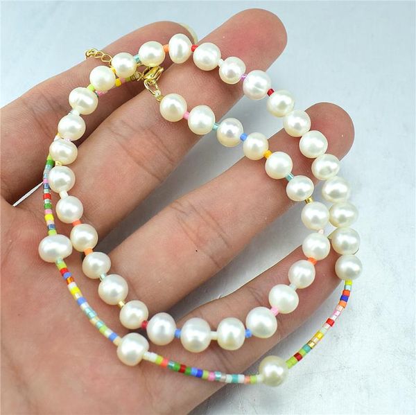 chains natural freshwater pearl necklace ladies gold color rope with lobster clasp engagement banquet jewelry, Silver
chains natural freshwater pearl necklace ladies gold color rope with lobster clasp engagement banquet jewelry, Silver