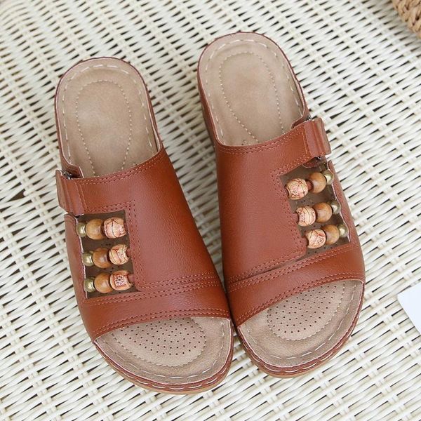 beach flip flops bohemian sandals slipper platform women's beaded slippers wedges roman casual shoes, Black
beach flip flops bohemian sandals slipper platform women's beaded slippers wedges roman casual shoes, Black