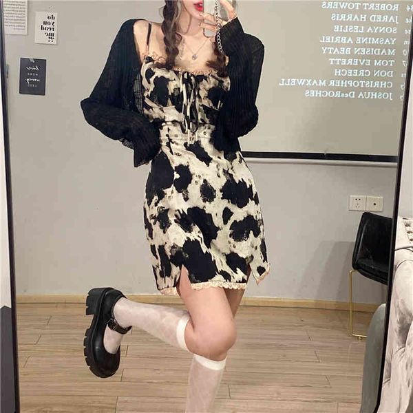 women's knits & tees summer cow print lace women spaghetti strap dress split sleevelss high waist a line mini fashion short v, White
women's knits & tees summer cow print lace women spaghetti strap dress split sleevelss high waist a line mini fashion short v, White