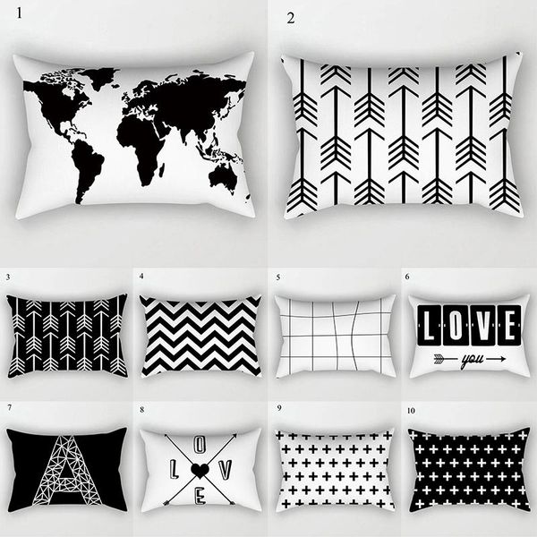 30x50cm black white geometric cushion cover velvet map arrow pillow vintage pillowcase car home decor case
30x50cm black white geometric cushion cover velvet map arrow pillow vintage pillowcase car home decor case