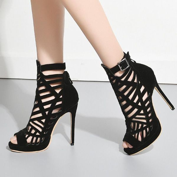 women's 2021 fashion roman gladiator sandals shoes big size peep toe stiletto high heel party wedding pumps, Black
women's 2021 fashion roman gladiator sandals shoes big size peep toe stiletto high heel party wedding pumps, Black