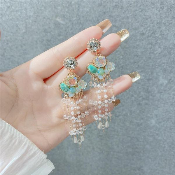 dangle & chandelier fashion long tassel drop earrings woman girls shiny earring personality trendy accessories, Silver
dangle & chandelier fashion long tassel drop earrings woman girls shiny earring personality trendy accessories, Silver
