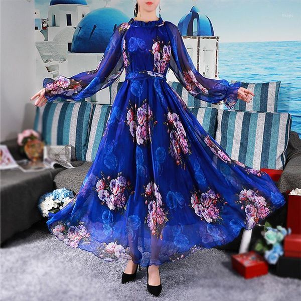 casual dresses 2021 vibrant floral maxi dress plus size summer bohemian chiffon beach holiday bangkok woman easter hawaii1, Black;gray
casual dresses 2021 vibrant floral maxi dress plus size summer bohemian chiffon beach holiday bangkok woman easter hawaii1, Black;gray