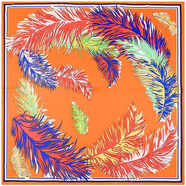 scarves 100cm feather print winter scarf women square design kerchief handkerchief bandanna for ladies, Blue;gray
scarves 100cm feather print winter scarf women square design kerchief handkerchief bandanna for ladies, Blue;gray