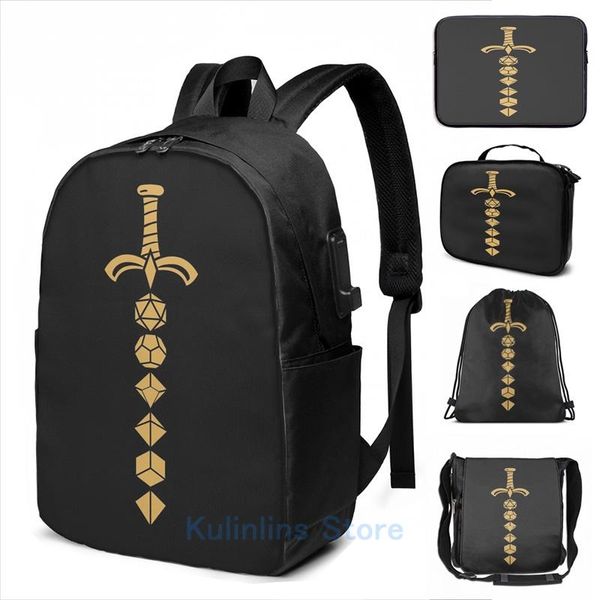 backpack graphic print bronze polyhedral dice set sword tablerpg usb charge men school bags women bag travel laptop
backpack graphic print bronze polyhedral dice set sword tablerpg usb charge men school bags women bag travel laptop