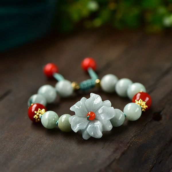 natural jade emerald flower 10mm beads bracelet adjustable bangle charm jewellery fashion accessories hand-carved woman amulet, Silver
natural jade emerald flower 10mm beads bracelet adjustable bangle charm jewellery fashion accessories hand-carved woman amulet, Silver