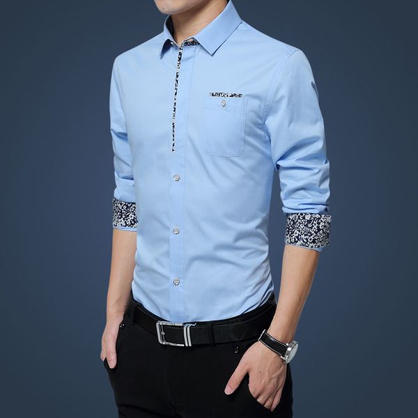 2021 men's long sleeve shirt korean slim trend no iron fashion casual young wear, White;black
2021 men's long sleeve shirt korean slim trend no iron fashion casual young wear, White;black