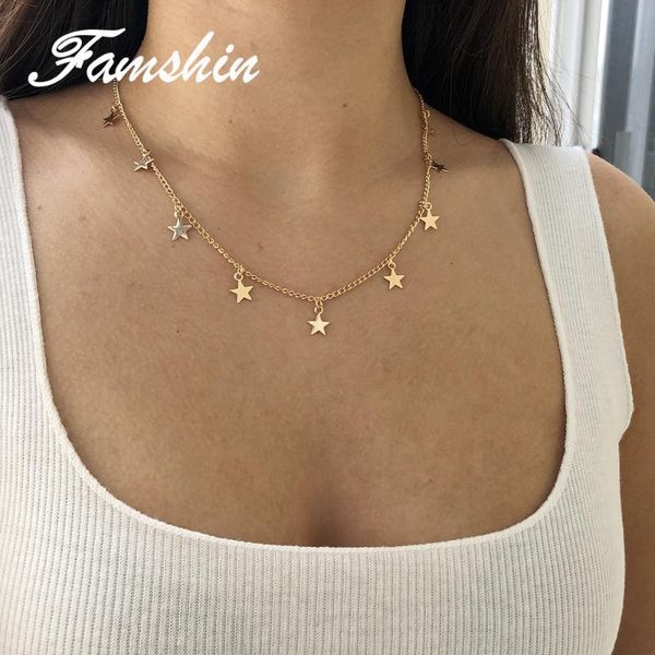 fashion women jewelry alloy the pentagram star pendant necklace and heart woman choker necklaces chains, Silver
fashion women jewelry alloy the pentagram star pendant necklace and heart woman choker necklaces chains, Silver
