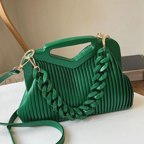 Leather Handbags For Women Inverted Triangle Bags Handle Hand Pouch Fashion Crossbody Bag Female Tote Thick Chain Lady Satchel
Leather Handbags For Women Inverted Triangle Bags Handle Hand Pouch Fashion Crossbody Bag Female Tote Thick Chain Lady Satchel