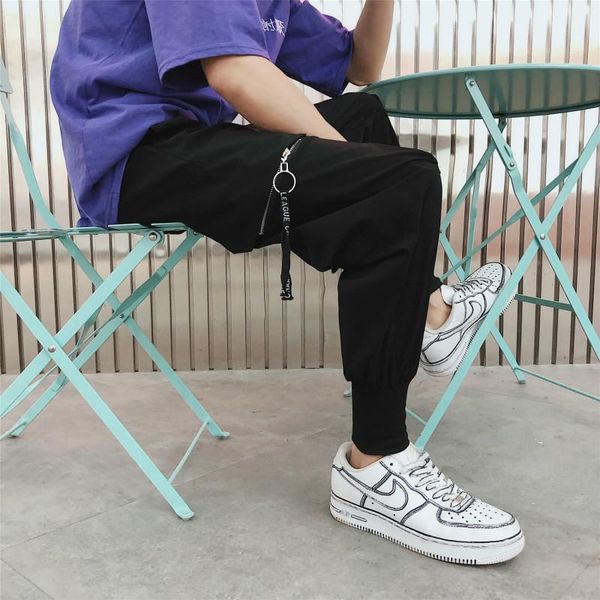 men's pants summer man leisure time hong korean joggers hip hop streetwear skateboard personality city boy trend exquisite, Black
men's pants summer man leisure time hong korean joggers hip hop streetwear skateboard personality city boy trend exquisite, Black