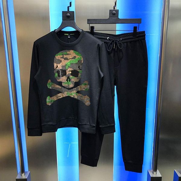 men's tracksuits male warm sweatshirt casual skull drill sets track suit fleece hip-hop streetwear hoodie + pants oversize, Gray
men's tracksuits male warm sweatshirt casual skull drill sets track suit fleece hip-hop streetwear hoodie + pants oversize, Gray