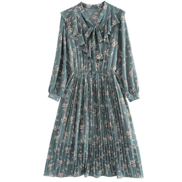 casual dresses direcly women floral print korean style mid calf shirt dress long sleeve pleated female retro midi vestidos mujer, Black;gray
casual dresses direcly women floral print korean style mid calf shirt dress long sleeve pleated female retro midi vestidos mujer, Black;gray