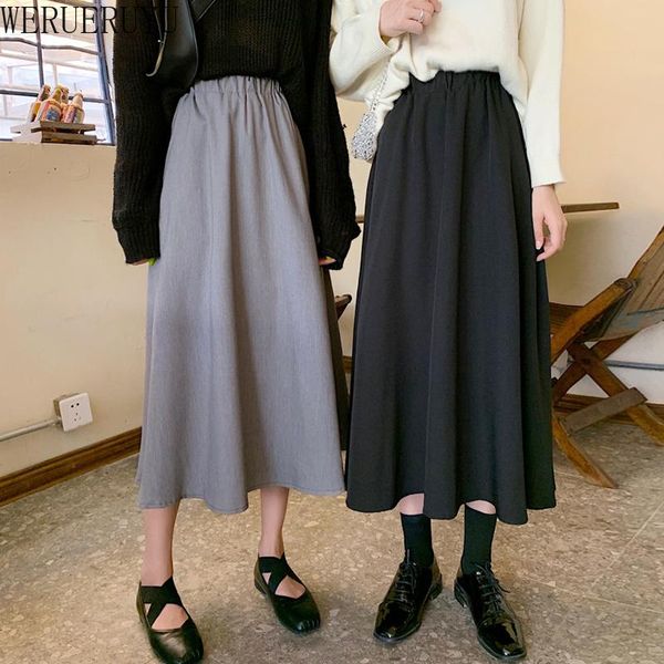 skirts werueruyu vintage skirt women high waist a line soft casual elegant black streetwear spring autumn fashion
skirts werueruyu vintage skirt women high waist a line soft casual elegant black streetwear spring autumn fashion