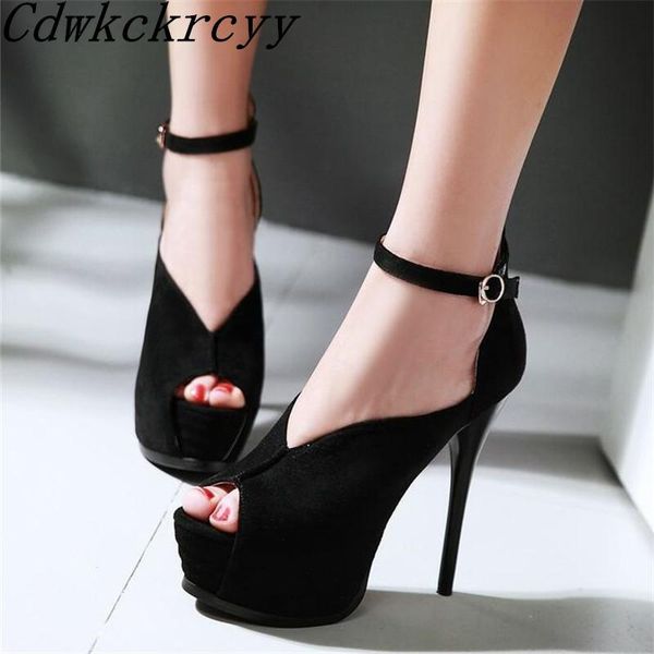 women sandals summer pattern fashion super high heel fish mouth gules fine banquet 34-43, Black
women sandals summer pattern fashion super high heel fish mouth gules fine banquet 34-43, Black