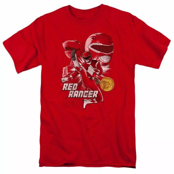 Mighty Morphin Power Rangers Red Ranger T Shirt Mens Licensed Classic TV Red, White;black
Mighty Morphin Power Rangers Red Ranger T Shirt Mens Licensed Classic TV Red, White;black