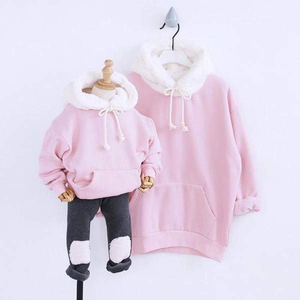 whinter girl clothes mother daughter sweatshirt parent-child costume family match outfits kids plus thick velvet hoodies, Blue
whinter girl clothes mother daughter sweatshirt parent-child costume family match outfits kids plus thick velvet hoodies, Blue