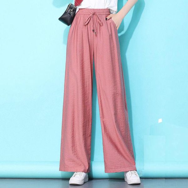 women's pants & capris high waist loose wide-leg women 2021 summer ice silk trousers were thin large size straight casual, Black;white
women's pants & capris high waist loose wide-leg women 2021 summer ice silk trousers were thin large size straight casual, Black;white
