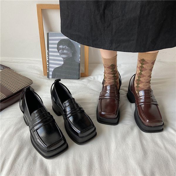 dress shoes eooodoit autumn leather shoes high heels pumps retro-toe platform square foot slide in women's brogue rixp, Black
dress shoes eooodoit autumn leather shoes high heels pumps retro-toe platform square foot slide in women's brogue rixp, Black