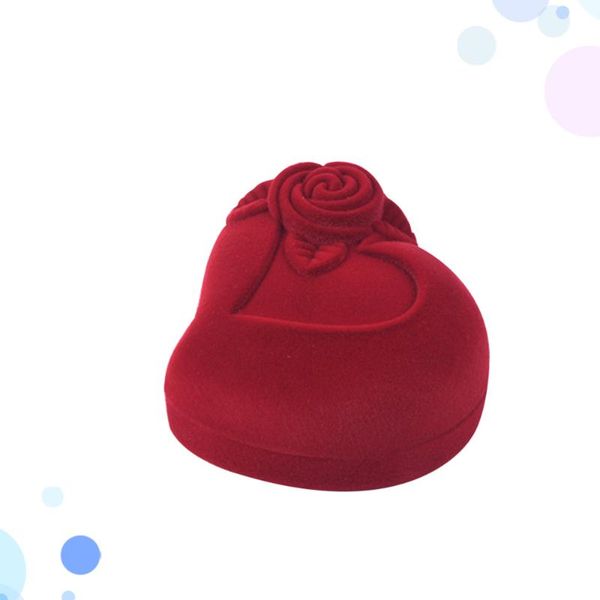 gift wrap ring jewelry box heart shaped storage case rose pattern love display wedding holder (red)
gift wrap ring jewelry box heart shaped storage case rose pattern love display wedding holder (red)