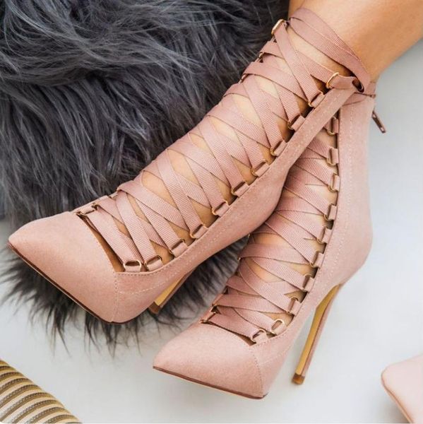 dress shoes women cross straps ankle boots women's pointed toe thin high heels autumn ladies flock pumps woman zip female plus size, Black
dress shoes women cross straps ankle boots women's pointed toe thin high heels autumn ladies flock pumps woman zip female plus size, Black