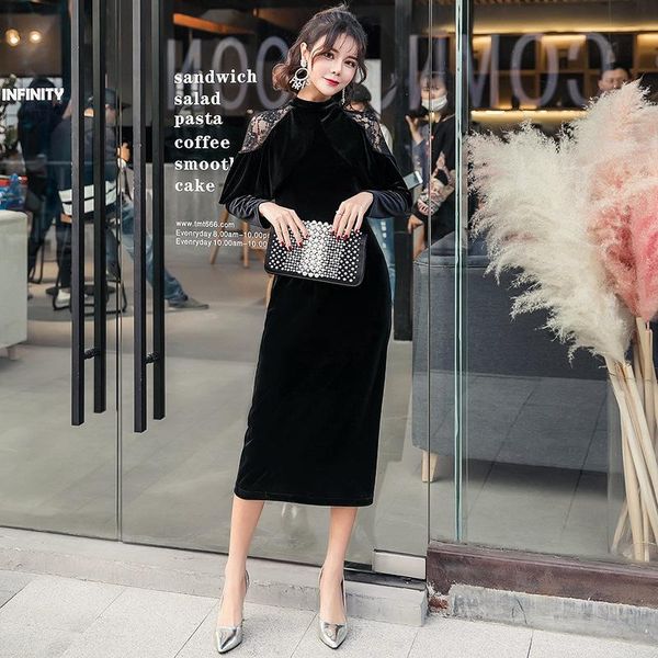casual dresses autumn dress women black long sleeve elegant midi korean moda feminina sukienka jesien vestidos manga larga mujer vestido ele, Black;gray
casual dresses autumn dress women black long sleeve elegant midi korean moda feminina sukienka jesien vestidos manga larga mujer vestido ele, Black;gray
